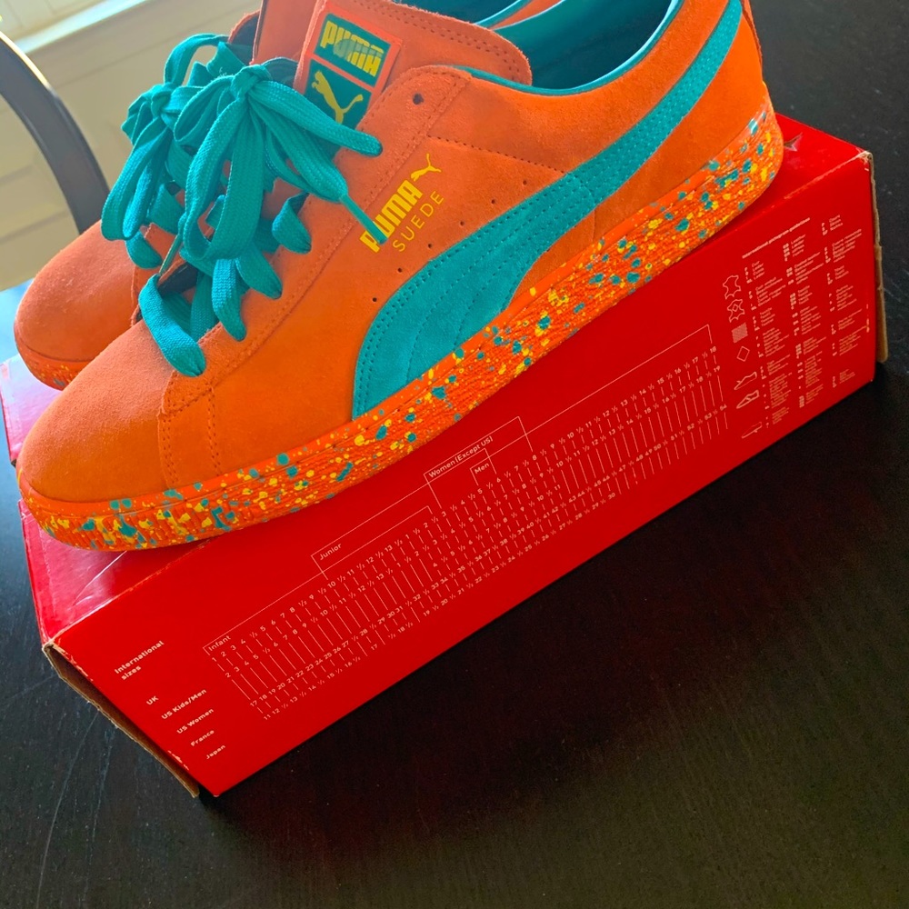 Puma Classic Suede Paint Splatter Men’s Size 12